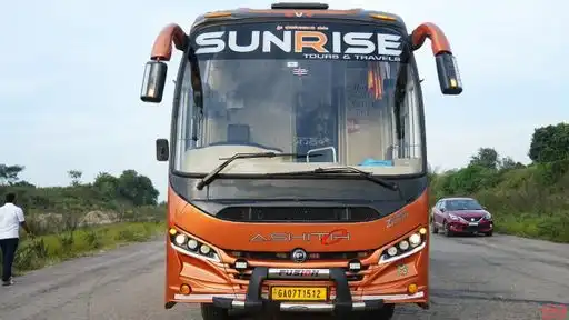 Sunrise Tours and Travels Bus-Front Image