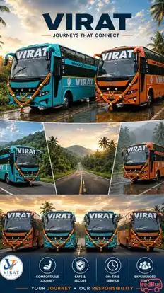 Virat Travels Bus-Front Image