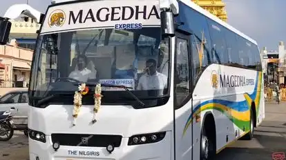 Magedha holidays and logistics Bus-Front Image