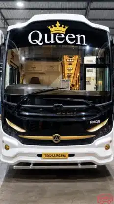 QUEEN TRAVELS Bus-Front Image