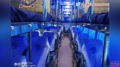 Universal  Travels Bus-Seats layout Image