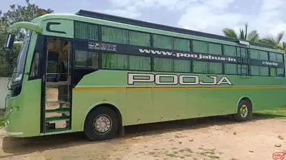 Pooja  travels  Bus-Side Image
