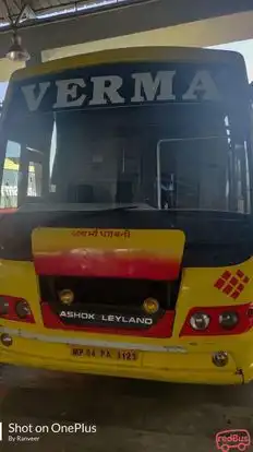 Verma Travels. Bus-Front Image