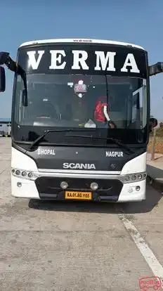 Verma Travels. Bus-Front Image