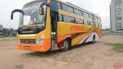 Pooja Travels. Bus-Side Image