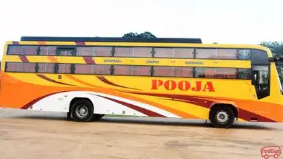 Pooja Travels. Bus-Side Image