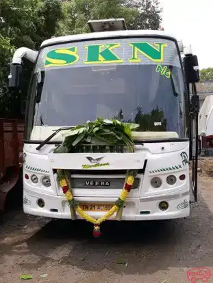 S.K.N Travels Bus-Front Image