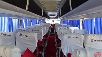 Parveen Travels Bus-Seats layout Image