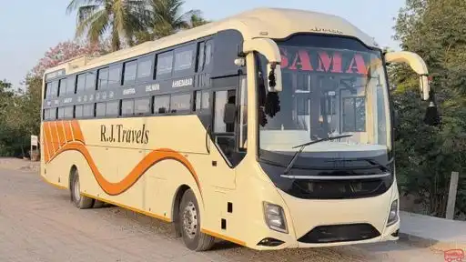 R J  Travels Bus-Front Image