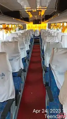 Akanksha  Tourism Bus-Seats layout Image