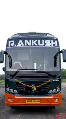 R Ankush Travels Bus-Front Image