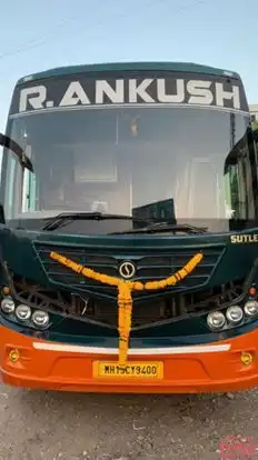 R Ankush Travels Bus-Front Image