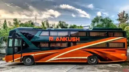 R Ankush Travels Bus-Side Image