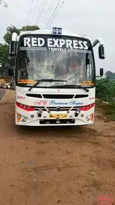 Red Express Travels Bus-Front Image