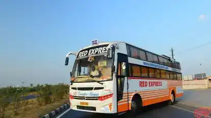Red Express Travels Bus-Side Image