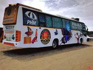 Global   Travels Bus-Front Image