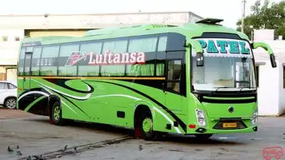 Patel Travels Lufthanza Bus-Side Image