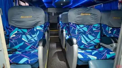 America Express Bus-Seats layout Image