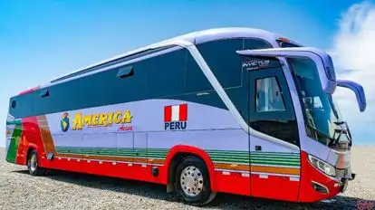 America Express Bus-Front Image