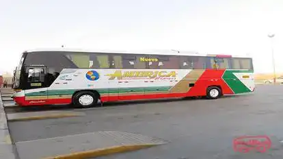 America Express Bus-Side Image