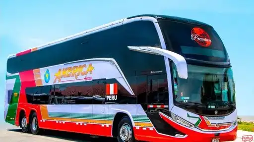 America Express Bus-Front Image
