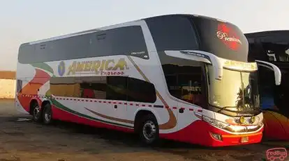 America Express Bus-Side Image