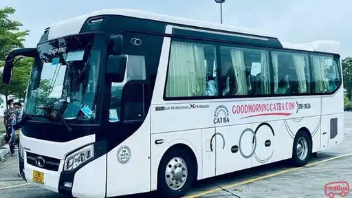 Good Morning Cat Ba Bus Front Image