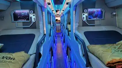 Long Van Limousine Bus-Seats layout Image