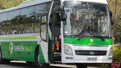 Green Travel Bus-Front Image
