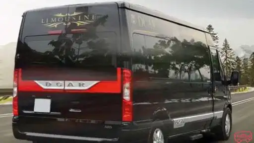 Light Up Limousine Bus Front Image