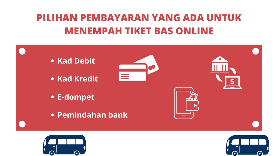 Proses Pembayaran untuk Tiket Bas Online