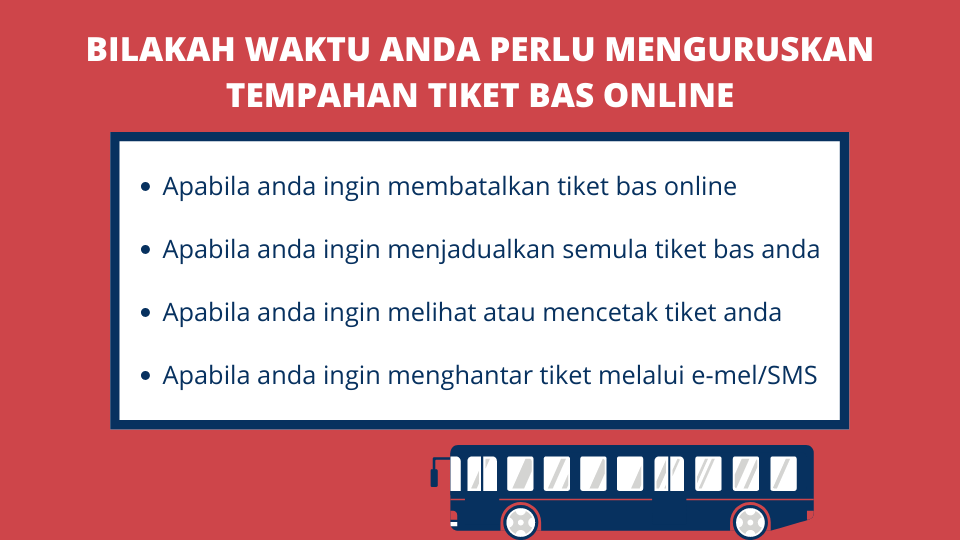 Bagaimana Cara Menguruskan Tempahan Tiket Bas Online