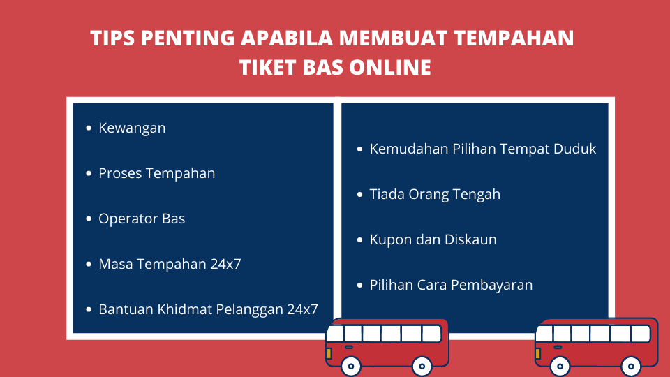 Petua untuk Menempah Tiket Bas Online