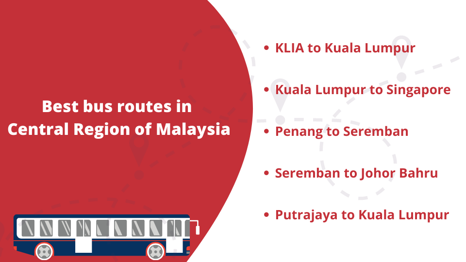 Best Bus Routes in Central Region of Malaysia