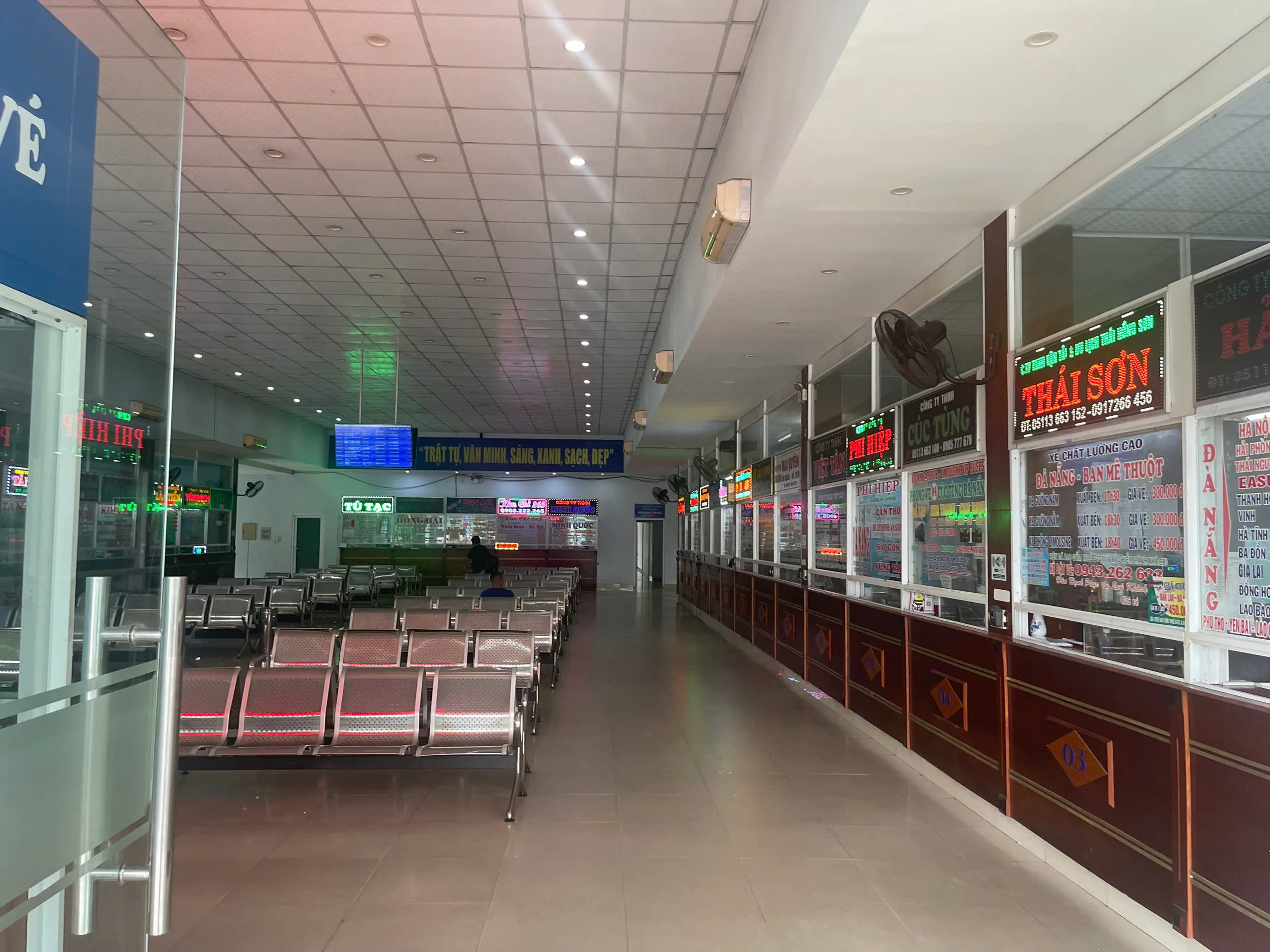 Phòng chờ ở Bến Xe Đà Nẵng