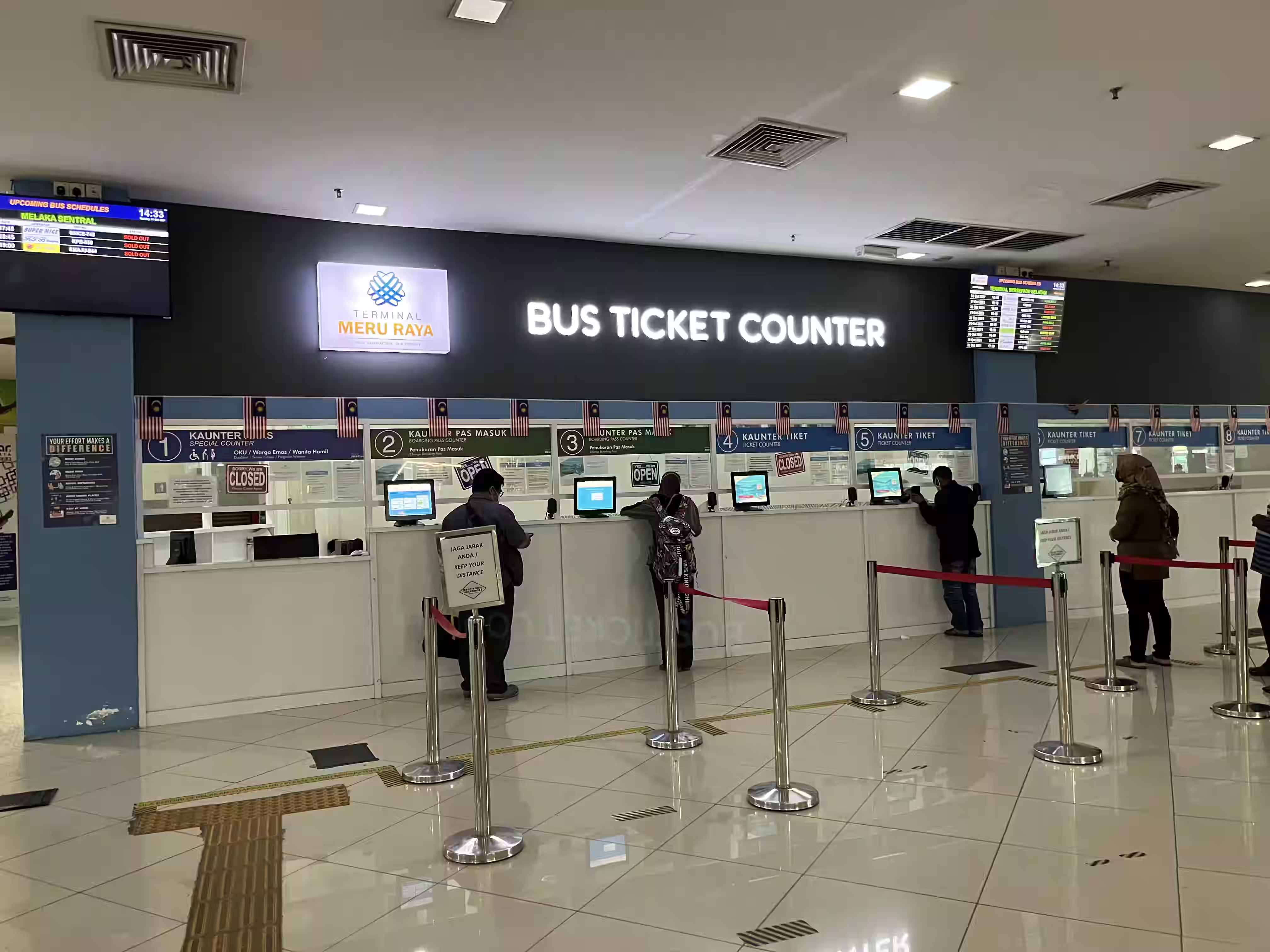 Terminal Meru Raya Ticket Counter